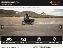 Tablet Screenshot of a2motorcycles.co.uk